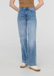 Du/er Midweight Denim Wide Leg Vintage Blue