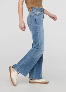 Du/er Midweight Denim Wide Leg Vintage Blue
