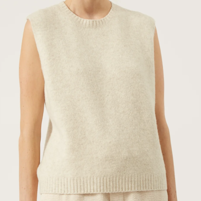 Naif Kennedy Vest Melange Beige