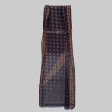 Load image into Gallery viewer, Kemi Scarf Cotton Silk Navy Print

