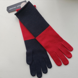 Vincent Pradier Red and Black Cashmere Glove