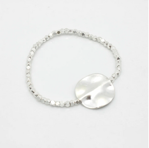 Wave fine silver bracelet